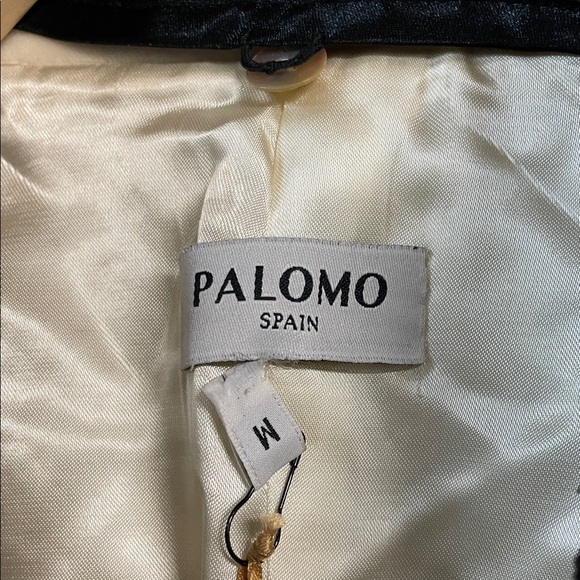 PALOMO SPAIN Women's Blazer Jacket Size M in Beige - Picture 2 of 6